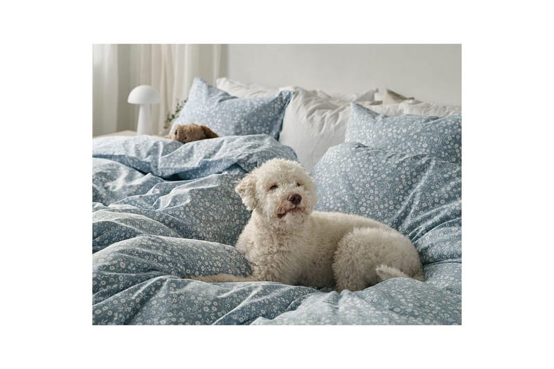 Påslakanset Enkelsäng 2-Dels Hedda - Blå - Textilier & mattor - Sängkläder - Bäddset & påslakanset