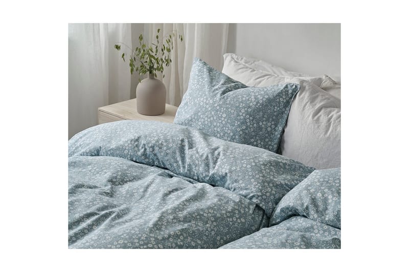 Påslakanset Enkelsäng 2-Dels Hedda - Blå - Textilier & mattor - Sängkläder - Bäddset & påslakanset