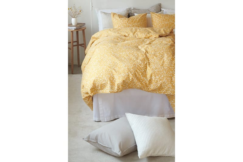 Påslakanset Enkelsäng 2-Dels Hedda - Gul - Textilier & mattor - Sängkläder - Bäddset & påslakanset