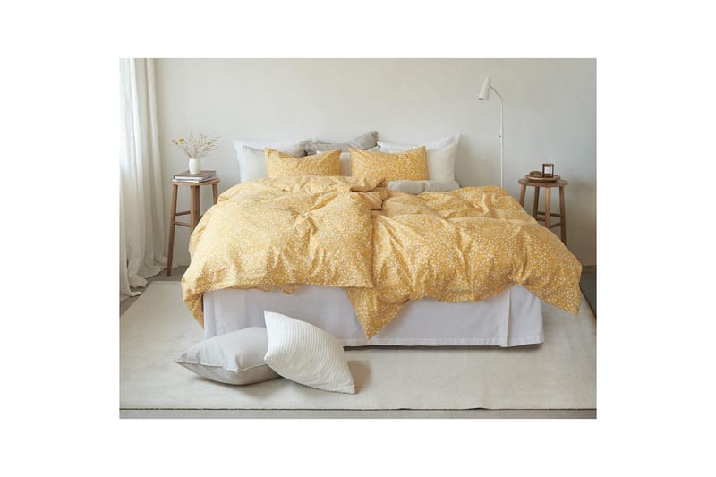 Påslakanset Enkelsäng 2-Dels Hedda - Gul - Textilier & mattor - Sängkläder - Bäddset & påslakanset