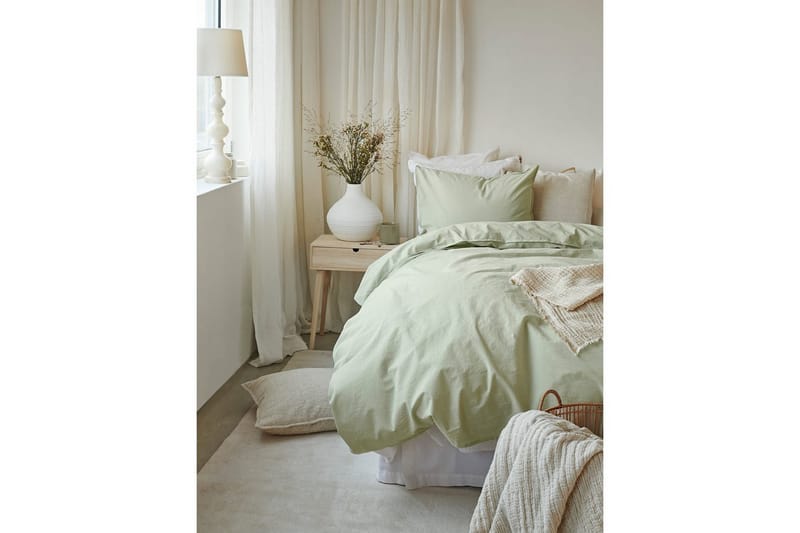 Påslakanset Enkelsäng 2-Dels Humble - Grön - Textilier & mattor - Sängkläder - Bäddset & påslakanset