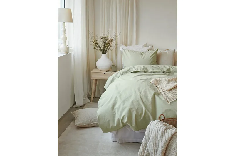 Påslakanset Enkelsäng 2-Dels Humble - Grön - Textilier & mattor - Sängkläder - Bäddset & påslakanset