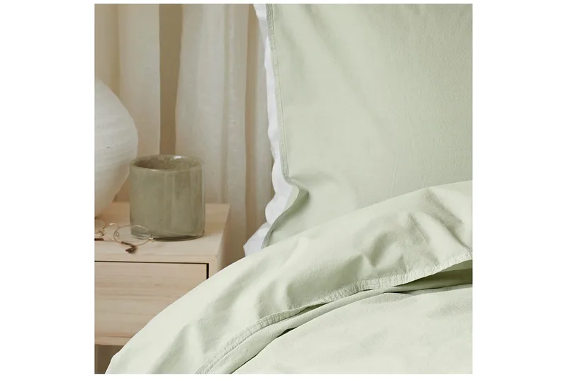 Påslakanset Enkelsäng 2-Dels Humble - Grön - Textilier & mattor - Sängkläder - Bäddset & påslakanset
