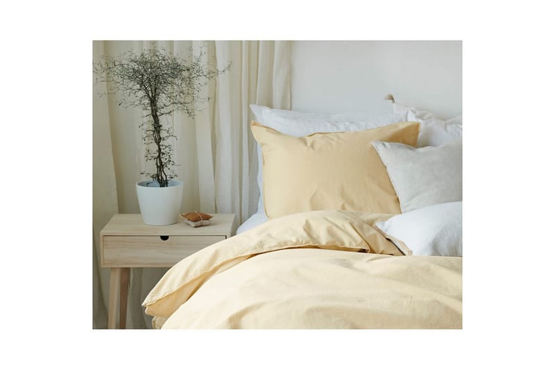 Påslakanset Enkelsäng 2-Dels Humble - Gul - Textilier & mattor - Sängkläder - Bäddset & påslakanset