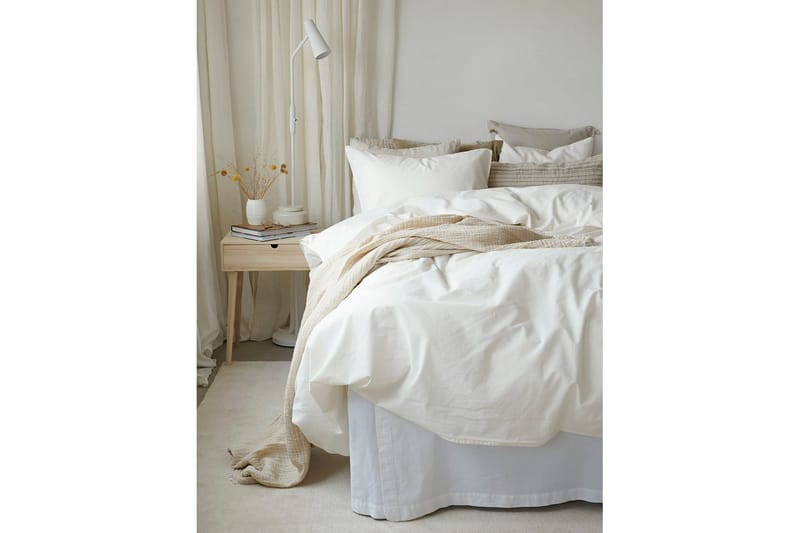 Påslakanset Enkelsäng 2-Dels Humble - Vit - Textilier & mattor - Sängkläder - Bäddset & påslakanset