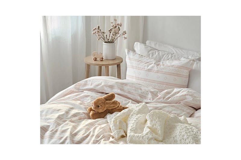 Påslakanset Enkelsäng 2-Dels Inka Rosa - Textilier & mattor - Sängkläder - Bäddset & påslakanset