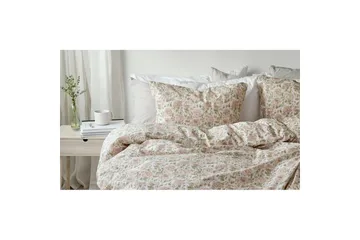 Påslakanset Enkelsäng 2-Dels Irma Flower Rosa - Textilier & mattor - Sängkläder - Bäddset & påslakanset