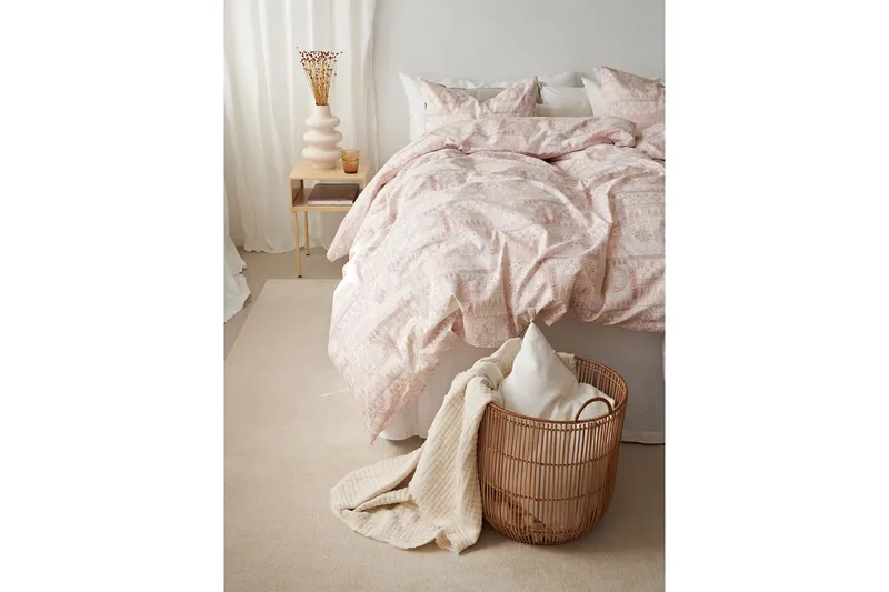 Påslakanset Enkelsäng 2-Dels Jasmine Peach - Textilier & mattor - Sängkläder - Täcke - Enkeltäcke