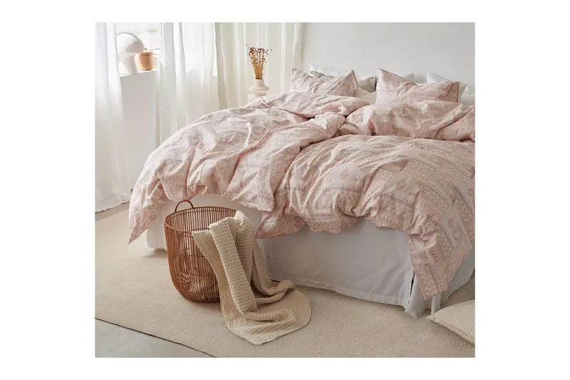 Påslakanset Enkelsäng 2-Dels Jasmine Peach - Textilier & mattor - Sängkläder - Täcke - Enkeltäcke