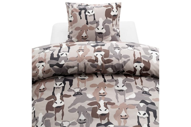 Påslakanset Enkelsäng 2-Dels Kossor Sand