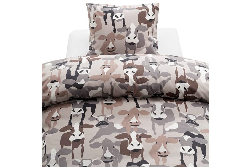 Påslakanset Enkelsäng 2-Dels Kossor Sand