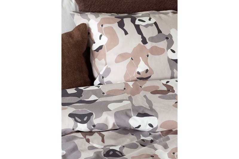 Påslakanset Enkelsäng 2-Dels Kossor Sand - Textilier & mattor - Sängkläder - Bäddset & påslakanset