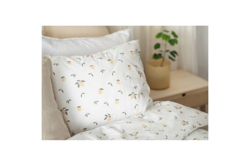 Påslakanset Enkelsäng 2-Dels Lemons Gul - Textilier & mattor - Sängkläder - Bäddset & påslakanset
