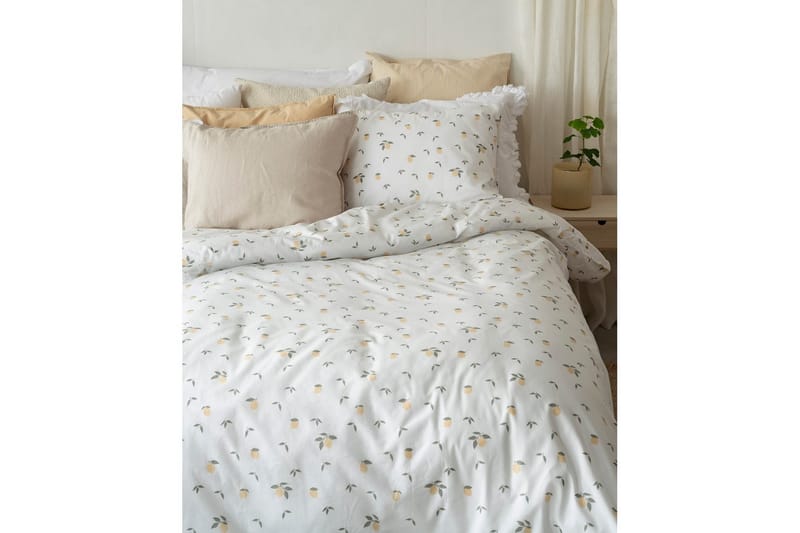 Påslakanset Enkelsäng 2-Dels Lemons Gul - Textilier & mattor - Sängkläder - Bäddset & påslakanset