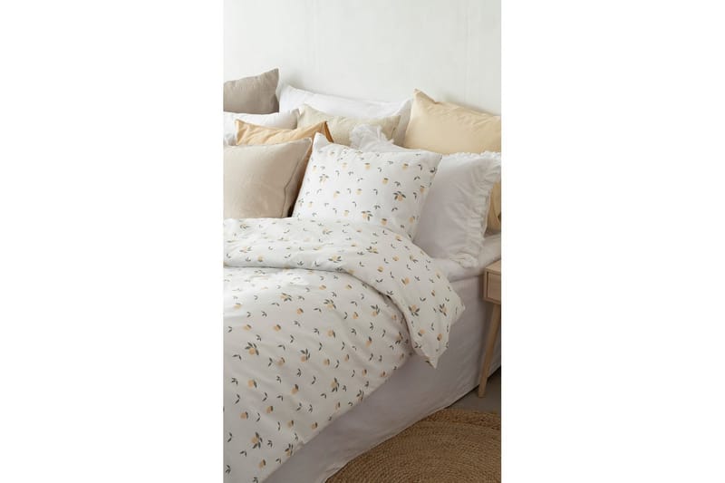 Påslakanset Enkelsäng 2-Dels Lemons Gul - Textilier & mattor - Sängkläder - Bäddset & påslakanset