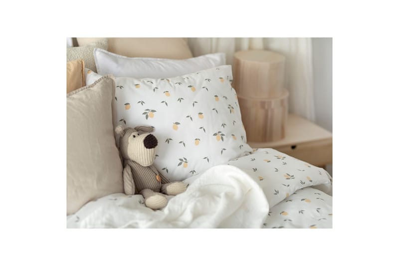 Påslakanset Enkelsäng 2-Dels Lemons Gul - Textilier & mattor - Sängkläder - Bäddset & påslakanset