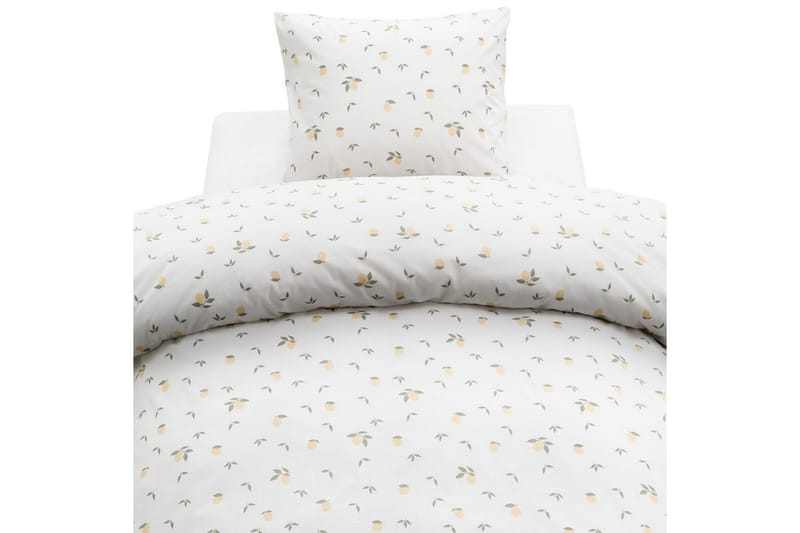 Påslakanset Enkelsäng 2-Dels Lemons Gul