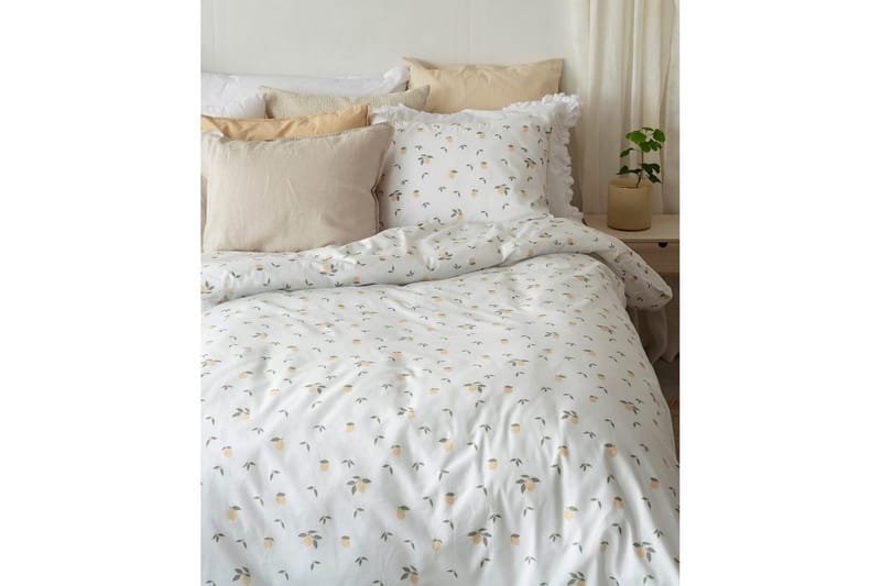 Påslakanset Enkelsäng 2-Dels Lemons Gul - Textilier & mattor - Sängkläder - Bäddset & påslakanset