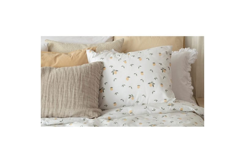 Påslakanset Enkelsäng 2-Dels Lemons Gul - Textilier & mattor - Sängkläder - Bäddset & påslakanset