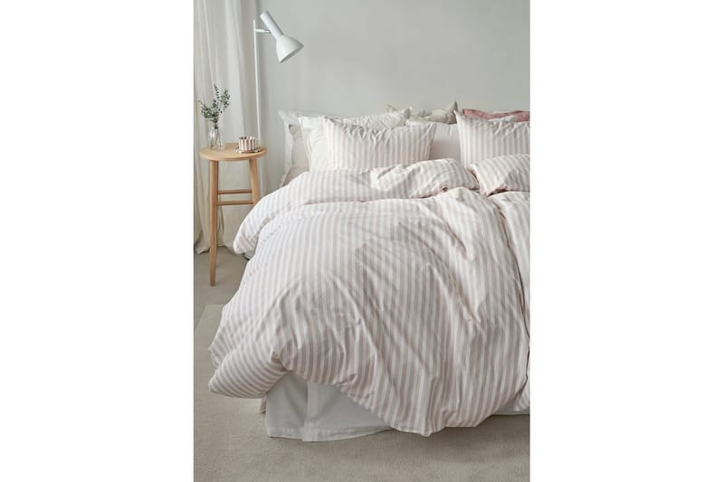 Påslakanset Enkelsäng 2-Dels Mirjam - Rosa - Textilier & mattor - Sängkläder - Bäddset & påslakanset