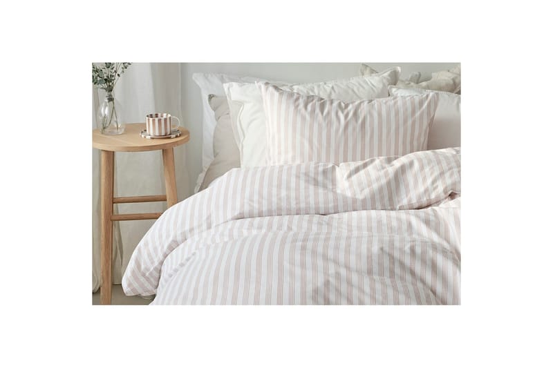 Påslakanset Enkelsäng 2-Dels Mirjam - Rosa - Textilier & mattor - Sängkläder - Bäddset & påslakanset