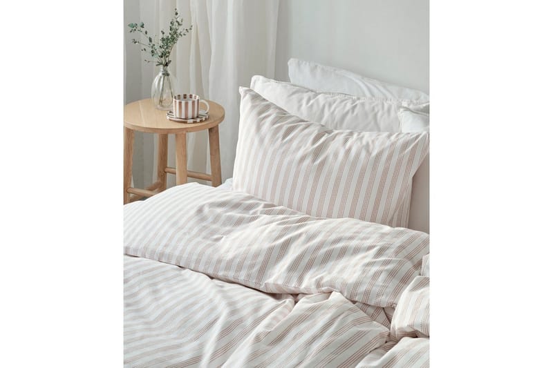 Påslakanset Enkelsäng 2-Dels Mirjam - Rosa - Textilier & mattor - Sängkläder - Bäddset & påslakanset