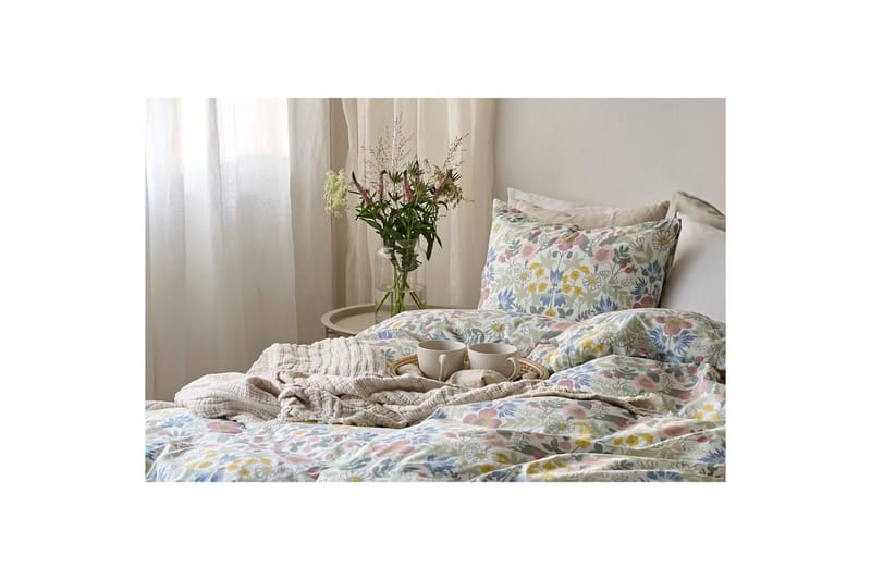 Påslakanset Enkelsäng 2-Dels Sommarblommor Multi - Textilier & mattor - Sängkläder - Täcke - Enkeltäcke