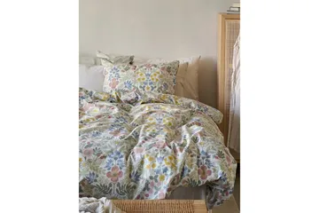 Påslakanset Enkelsäng 2-Dels Sommarblommor Multi - Textilier & mattor - Sängkläder - Bäddset & påslakanset
