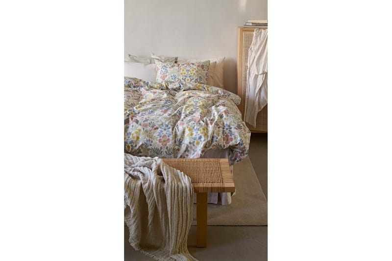 Påslakanset Enkelsäng 2-Dels Sommarblommor Multi - Textilier & mattor - Sängkläder - Bäddset & påslakanset