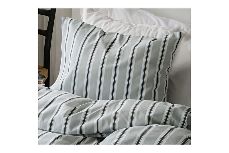 Påslakanset Enkelsäng 2-Dels Sunnan Rand - Grön - Textilier & mattor - Sängkläder - Bäddset & påslakanset