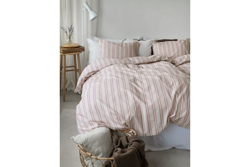 Påslakanset Enkelsäng 2-Dels Sunnan Rand - Rosa - Textilier & mattor - Sängkläder - Bäddset & påslakanset