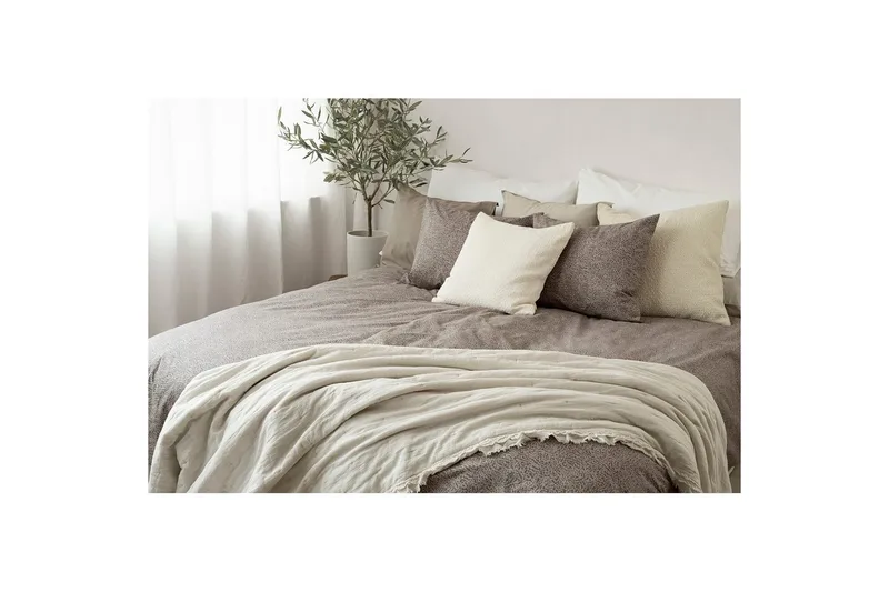 Påslakanset Enkelsäng 2-Dels Sylvi - Brun - Textilier & mattor - Sängkläder - Bäddset & påslakanset