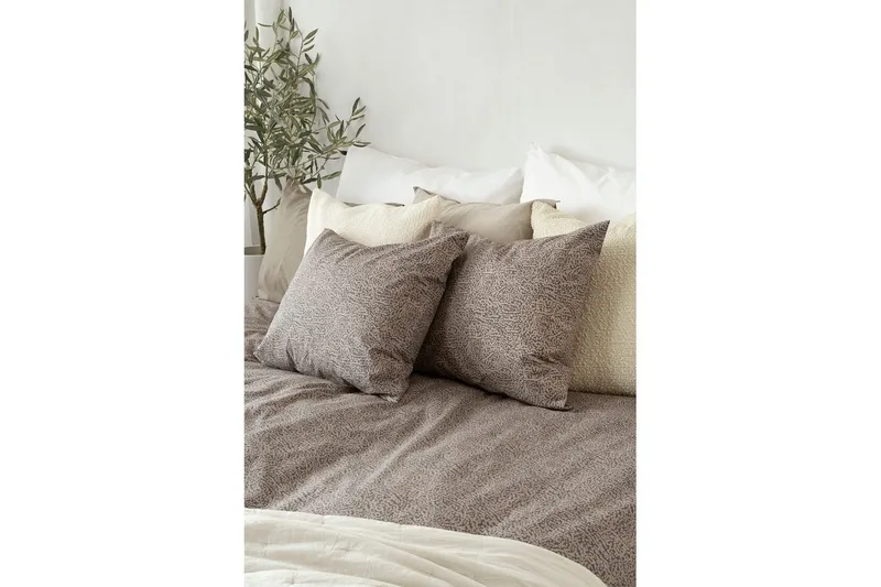 Påslakanset Enkelsäng 2-Dels Sylvi - Brun - Textilier & mattor - Sängkläder - Bäddset & påslakanset