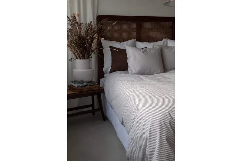 Påslakanset Enkelsäng 2-Dels Thelma Stripe - Brun - Textilier & mattor - Sängkläder - Bäddset & påslakanset