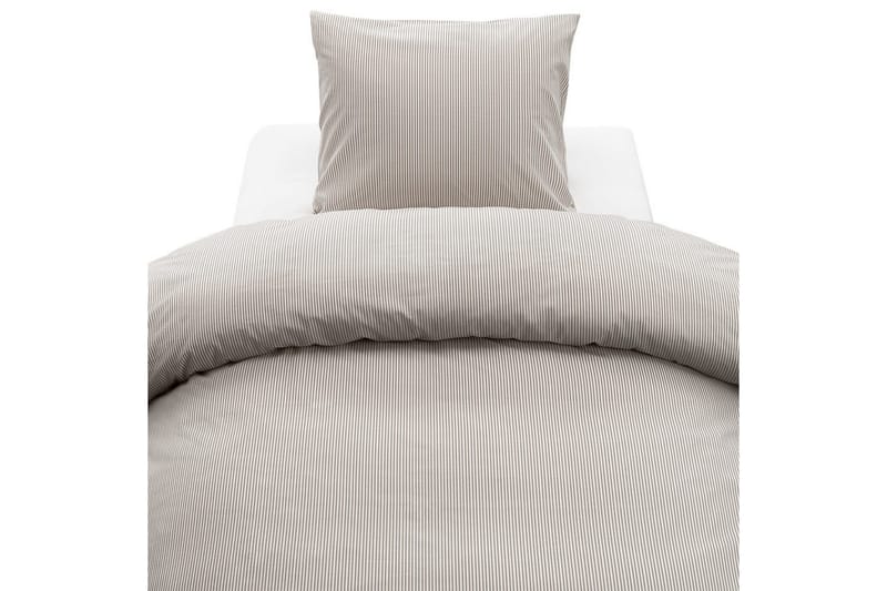 Påslakanset Enkelsäng 2-Dels Thelma Stripe - Brun - Textilier & mattor - Sängkläder - Bäddset & påslakanset