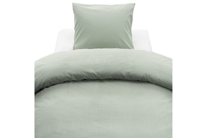 Påslakanset Enkelsäng 2-Dels Thelma Stripe - Grön - Textilier & mattor - Sängkläder - Bäddset & påslakanset