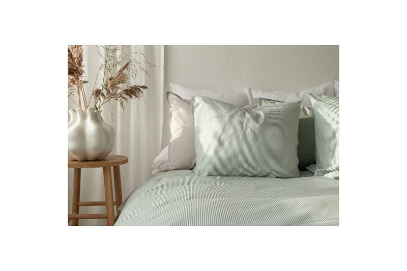 Påslakanset Enkelsäng 2-Dels Thelma Stripe - Grön - Textilier & mattor - Sängkläder - Bäddset & påslakanset