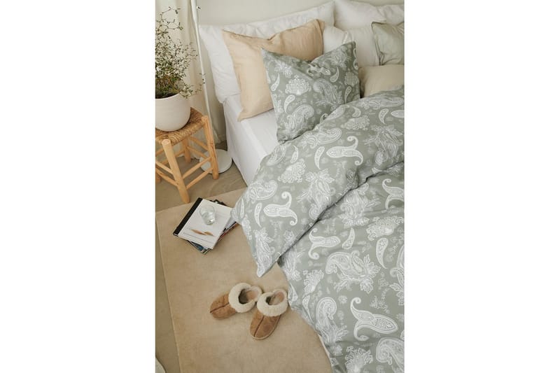 Påslakanset Enkelsäng 2-Dels Tilly - Grön - Textilier & mattor - Sängkläder - Bäddset & påslakanset