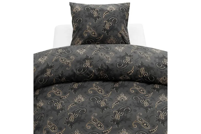 Påslakanset Enkelsäng 2-Dels Tilly, Svart