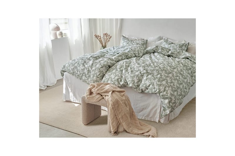 Påslakanset Enkelsäng 2-Dels Pomegranate - Grön - Textilier & mattor - Sängkläder - Bäddset & påslakanset