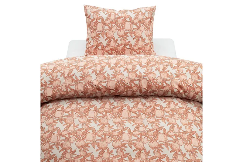 Påslakanset Enkelsäng 2-Dels Pomegranate, Peach