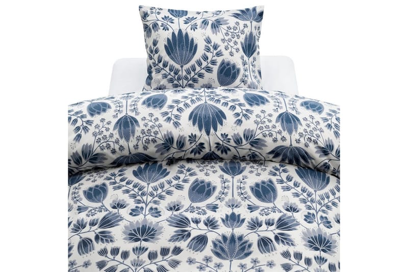 Påslakanset Enkelsäng Harmony 2-Dels Aster Blå