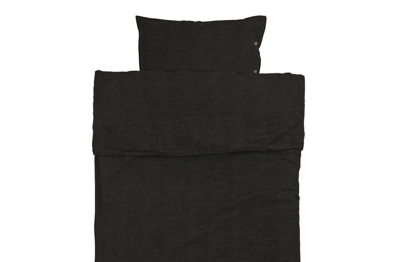 NORRE Bäddset 220x210, 50x60 Svart - Textilier & mattor - Sängkläder - Bäddset & påslakanset