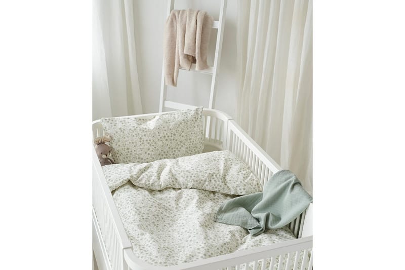 Påslakanset till Spjälsäng 2-Dels Hedda - Grön - Textilier & mattor - Sängkläder - Bäddset & påslakanset