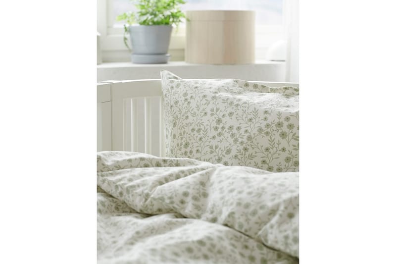 Påslakanset till Spjälsäng 2-Dels Hedda - Grön - Textilier & mattor - Sängkläder - Bäddset & påslakanset