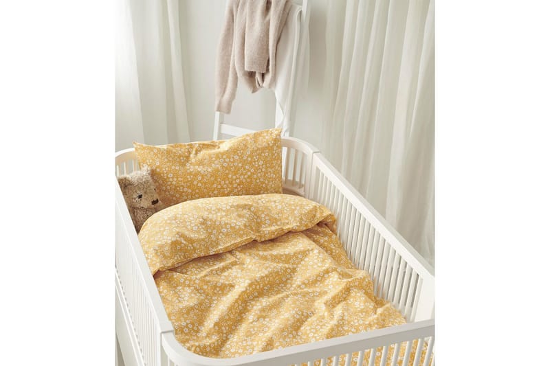 Påslakanset till Spjälsäng 2-Dels Hedda - Gul - Textilier & mattor - Sängkläder - Bäddset & påslakanset