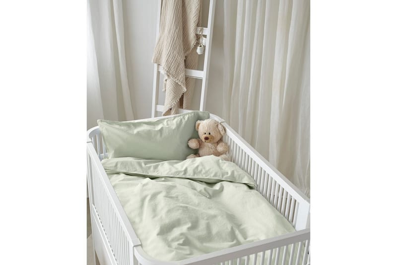 Påslakanset till Spjälsäng 2-Dels Humble - Grön - Textilier & mattor - Sängkläder - Bäddset & påslakanset