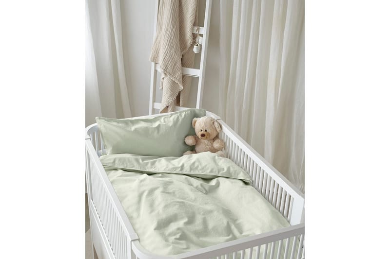 Påslakanset till Spjälsäng 2-Dels Humble - Grön - Textilier & mattor - Sängkläder - Bäddset & påslakanset