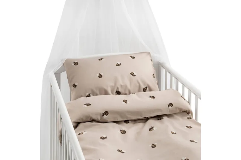 Påslakanset till Spjälsäng 2-Dels Humla Sand