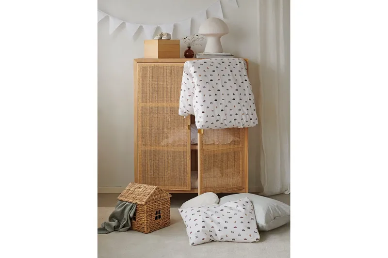 Påslakanset till Spjälsäng 2-Dels John Beige - Textilier & mattor - Sängkläder - Täcke - Enkeltäcke